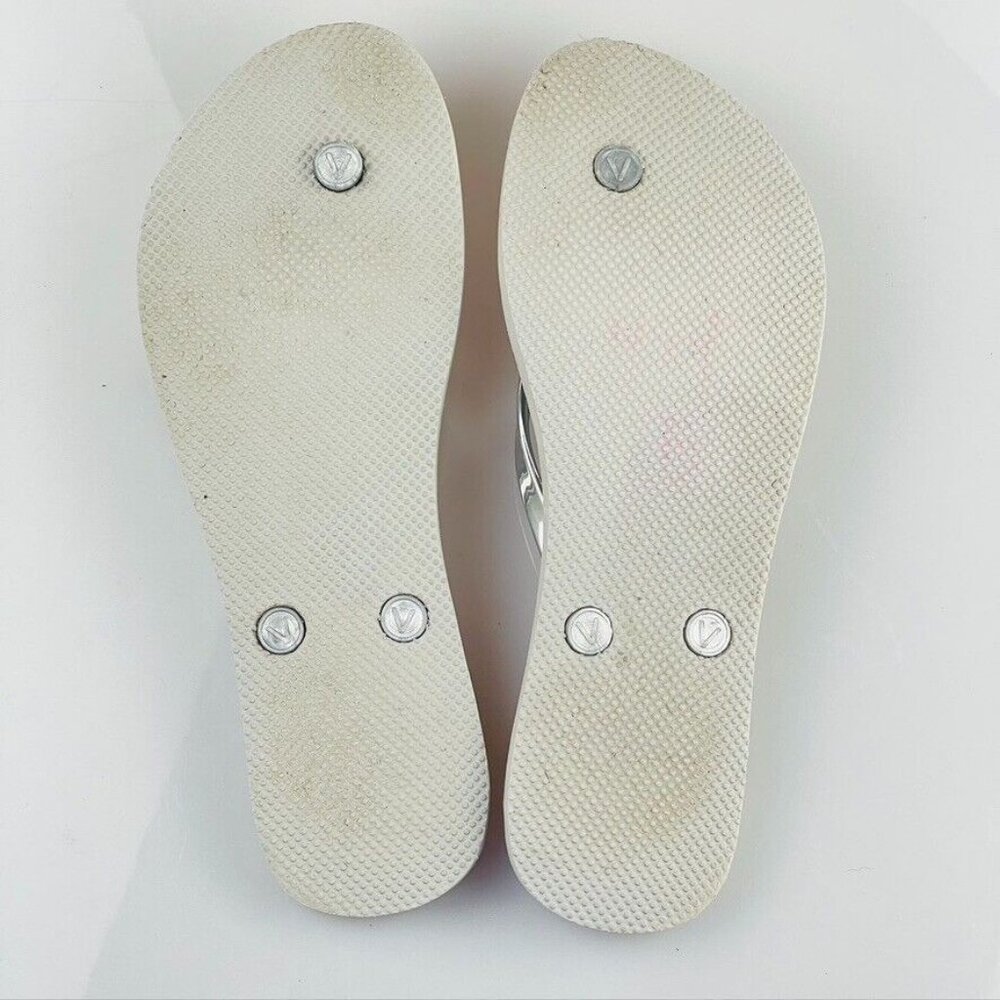 Jack Rogers Shoes Skype Thongs Sandals Silver/Gray Flip Flops Women's Size 7/8 - Picture 5 of 10